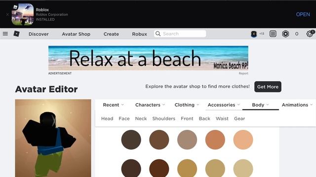 How to make a black noob in Roblox смотреть онлайн