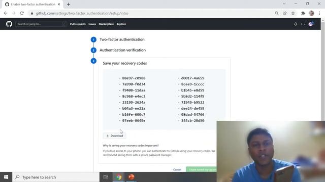 Two-factor authentication configuration in GitHub смотреть онлайн