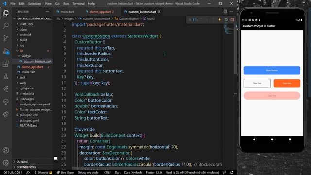 Create Custom, Reusable Widget in Flutter in Depth Tutorial смотреть онлайн