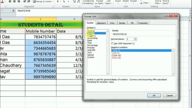 format cells in excel | how to format cells in excel | cell formatting in ms excel смотреть онлайн