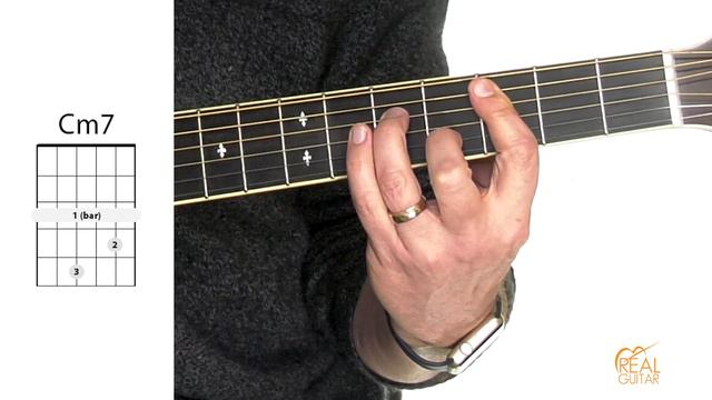 How To Play C Minor 7 On Guitar [Cm7]... Easy