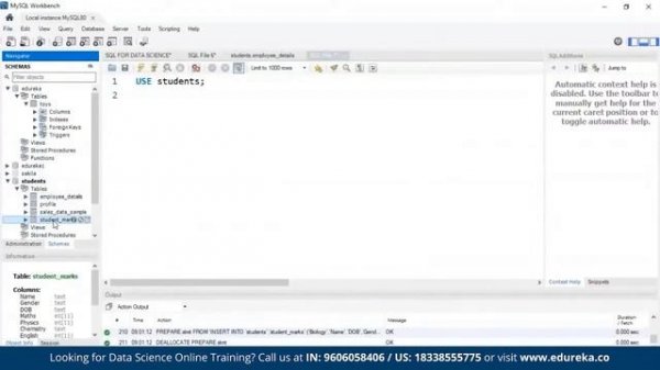 SQL For Data Science Tutorial | Data Science Training | Edureka | Data Science Rewind - 2