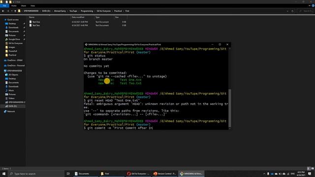 04 - Git commit life cycle(edit, stage, commit) - جيت للجمبع - دوره حياه ملفات جيت смотреть онлайн