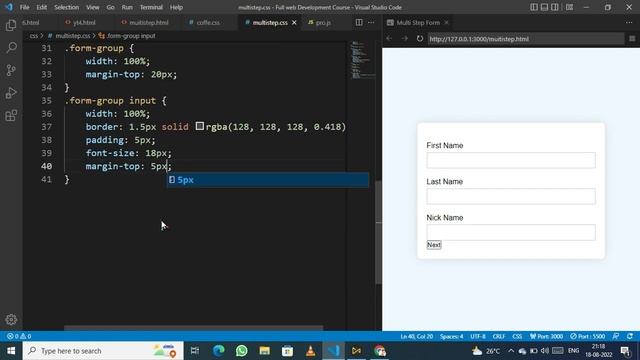 Create Responsive Multi Step Form Using HTML, CSS & JS | Responsive Login & Registration Form смотреть онлайн