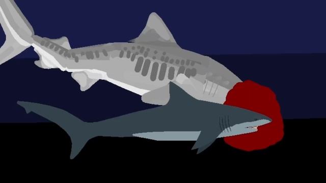 Battle: Tiger Shark vs Bull shark. [500 Subs Special] (Stick nodes pro) смотреть онлайн