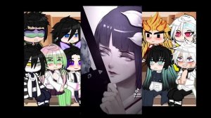 Hashira's react to Y/N as Hinata Hyuga|Реакция Хашира на Т/И как Хината Хьюга|Demon slayer|NARUTO|