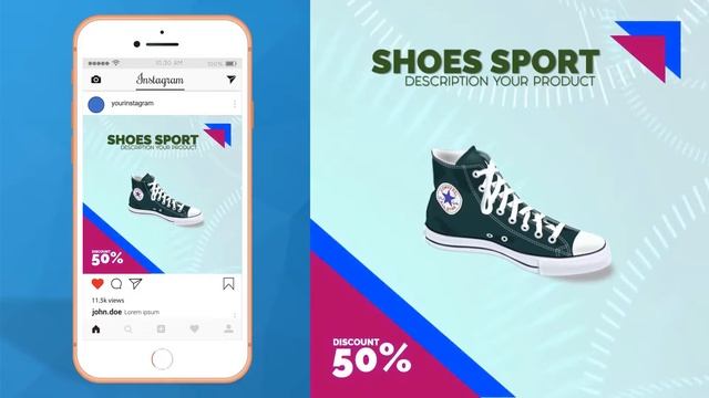 Deesign Champion - программа по созданию видео за 17$ - Обувной магазин Instagram видео шаблон смотреть онлайн