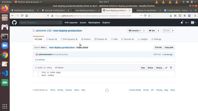 DevOps: Jenkins job to merge testing branch in master смотреть онлайн
