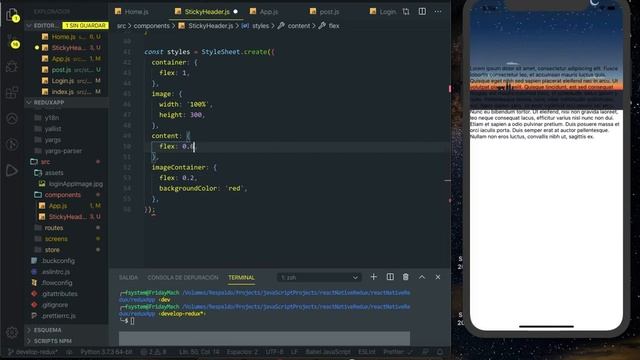 ReactNative ScrollView y sticky header смотреть онлайн