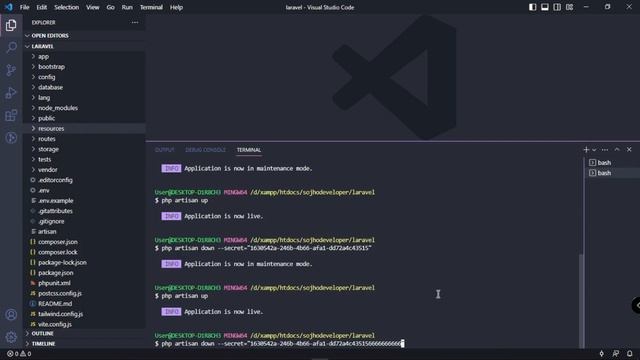 Laravel 9 Maintenance Mode | Usages of maintenance feature | Tutorial смотреть онлайн
