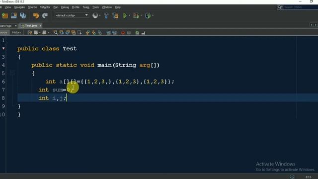 How to sum of upper triangle elements of a matrix || in Java смотреть онлайн