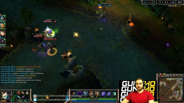 BajheeraLoL - Fun Tristana Game w/ Viewers - League of Legends смотреть онлайн