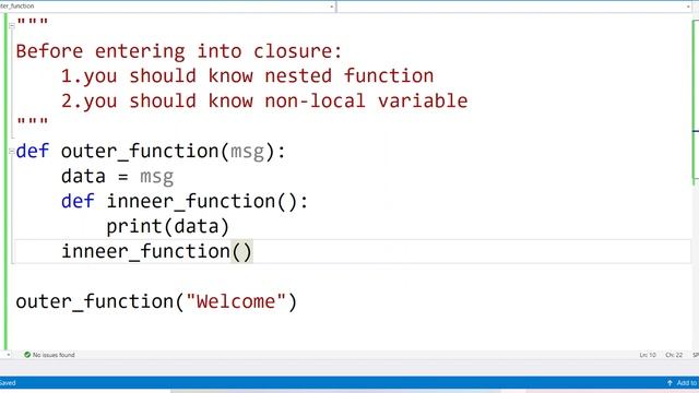 116 | Closures in Python with Best Example | Python Tutorial in Tamil смотреть онлайн