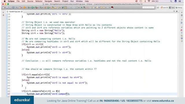 Java Strings Tutorial | String Manipulation in Java | Java Tutorial | Edureka Rewind - 3 смотреть онлайн