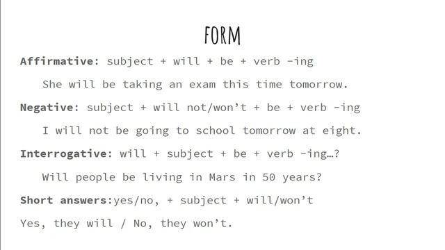 Future continuous 4º ESO смотреть онлайн