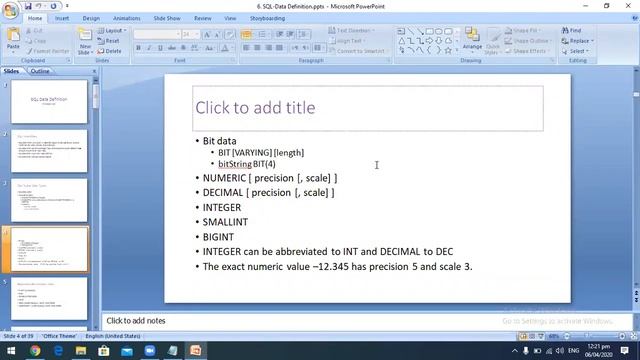 Data Definition Language 1 смотреть онлайн