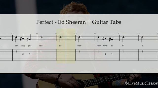 Perfect (Ed Sheeran) - Guitar Tabs | Live Music Lessons смотреть онлайн