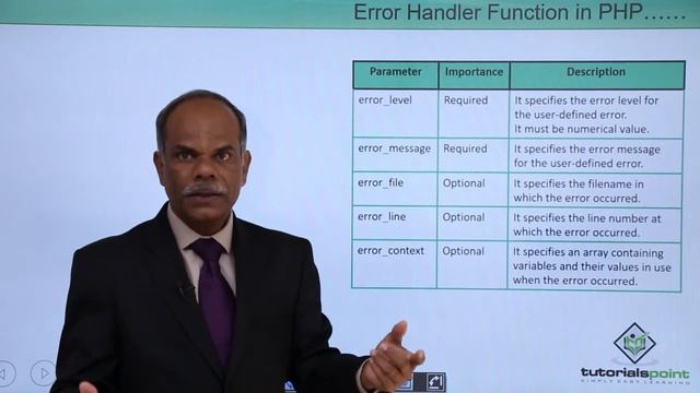 PHP - Error Handling смотреть онлайн