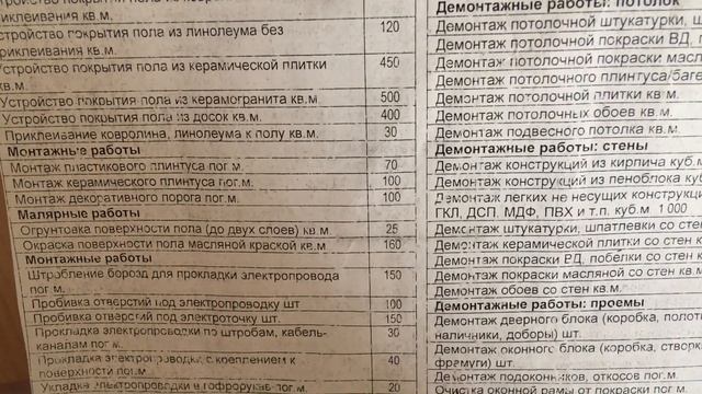 ПРАЙС-ЛИСТ НА СТРОИТЕЛЬНО-ОТДЕЛОЧНЫЕ РАБОТЫ УСТАРЕВШИЕ ЦЕНЫ ДОБАВЛЯЕМ ПЛЮС 10% К ЦЕНЕ смотреть онлайн