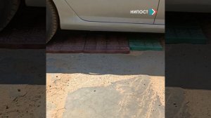 Плитка 8 кирпичей полимерпесчаная  "Нипост" краш-тест изделий