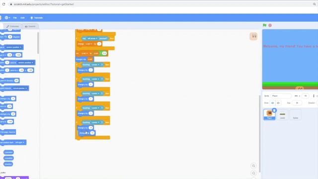 Platformer on Scratch 3.0 ll Tutorial смотреть онлайн