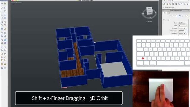 Trackpad Multi-Touch Gestures in AutoCAD 2011 for Mac смотреть онлайн