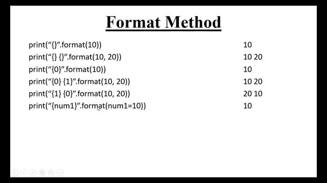 String formatting in python | use of format method in python | python for beginners смотреть онлайн