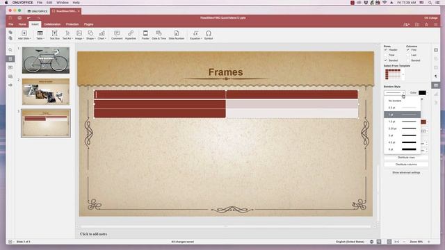 OnlyOffice Presentation Quick Video: Inserting a table смотреть онлайн