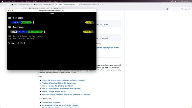 Instalación y configuración de iTerm y oh my zsh (con tema y plugins) en macOS Monterey смотреть онлайн