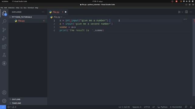 5-Inputs in Python смотреть онлайн
