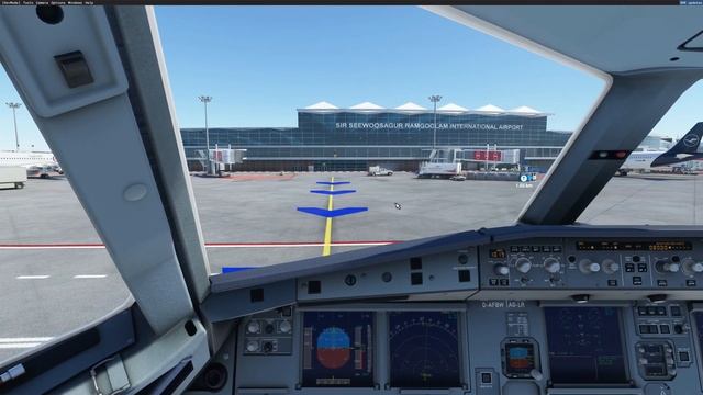FIMP SSR Airport Mauritius : Départ vue cockpit смотреть онлайн