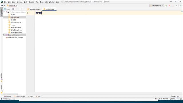 With Statement to open file | File Copier Program | Python Tutorial in hindi #42 смотреть онлайн