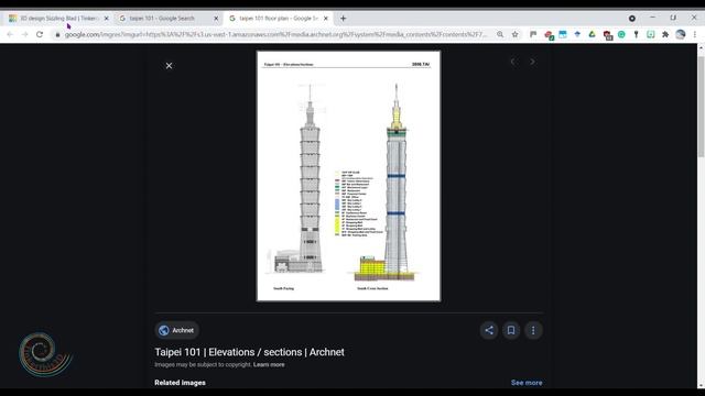 3D Modeling Taipei 101 In TinkerCAD. 3D Printing