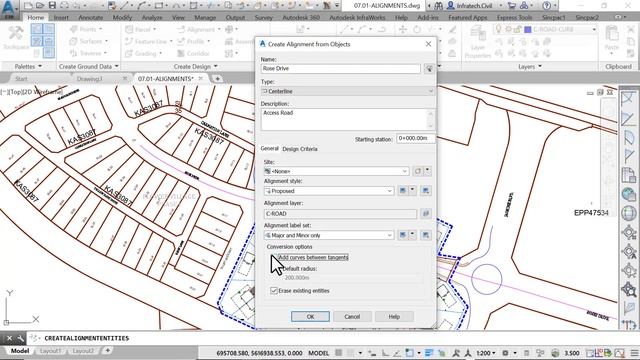 AutoCAD Civil 3D 07-03.00 Alignment from Objet смотреть онлайн