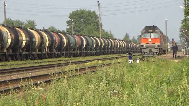 ТЭП70-0184 с пригородным поездом №6695 Сонково-Бологое. Ст. Удомля Тверская обл. Россия 2016