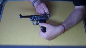 Пистолет страйкбольный Люгер Р08 от WE