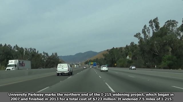 I-215 North in San Bernardino, California смотреть онлайн