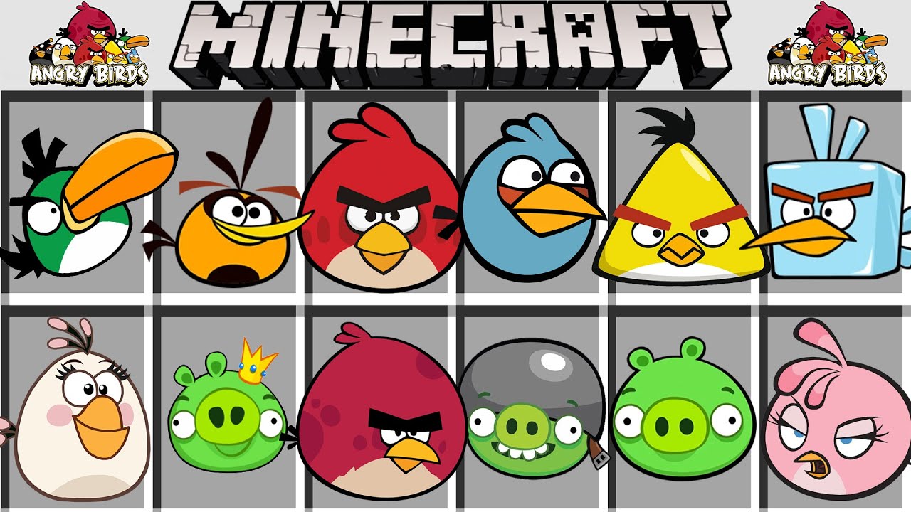 Мод на всех ЭНГРИ БЕРДС в МАЙНКРАФТ ! ANGRY BIRDS MOD in MINECRAFT PE смотреть онлайн