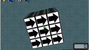 Поворот серединок на кубике Рубика 3х3х3