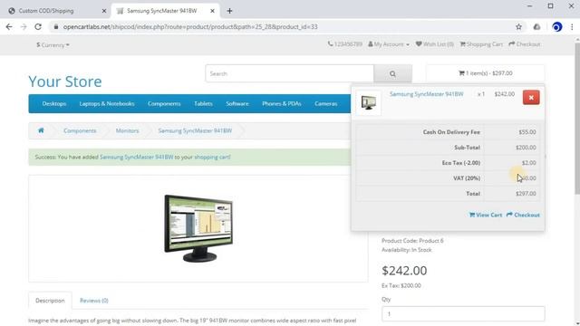 Opencart Product/Category Based Shipping/COD Fee - Lesson 5 : Set Fee On multiple category смотреть онлайн