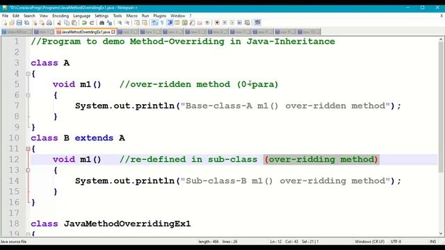 Java Method Overriding || Java Methods || Java Inheritance || Java Polymorphism || Java super|| #40 смотреть онлайн