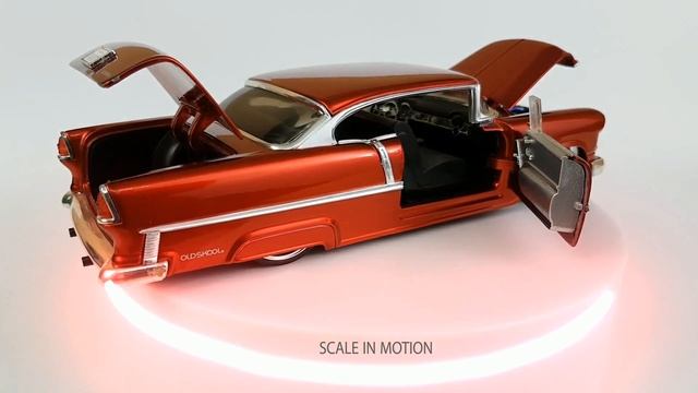 Chevrolet Bel Air 1956, Scale in motion 1/24. смотреть онлайн