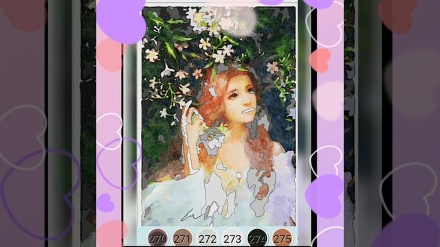 Watercolor & oil painting color by number | # 1 | People смотреть онлайн