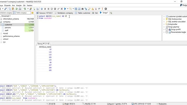 CONCAT-CONCAT_WS-ASCII-FIELD-FIND_IN_SET Commands On The HeidiSQL @sadikemrah смотреть онлайн