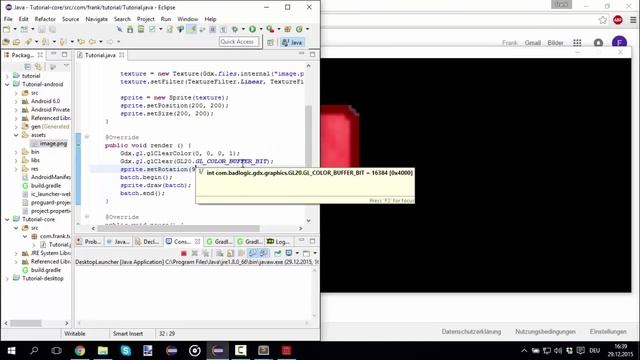 libGDX Tutorial #9 - Rotation, Sprite-Klasse смотреть онлайн
