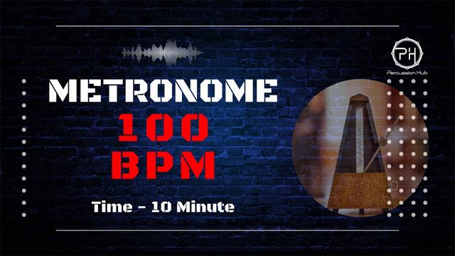 100 BPM Metronome | 10 Minute смотреть онлайн