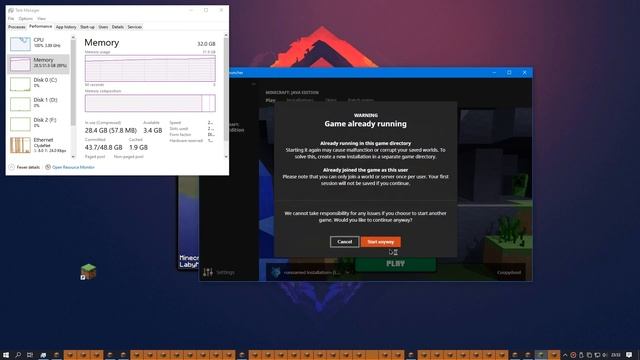 Minecraft vs 32GB of RAM! смотреть онлайн