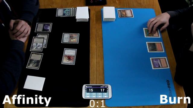 MtG Modern Gameplay - Affinity vs Burn game 2 смотреть онлайн