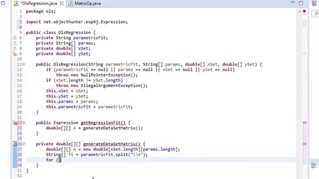 Java - Linear regression with OLS method смотреть онлайн