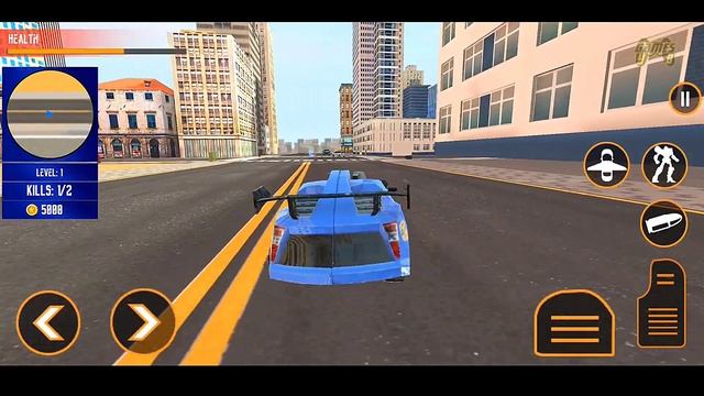 Futuristic Flying Robot Car Transform City War - Android iOS Gameplay смотреть онлайн